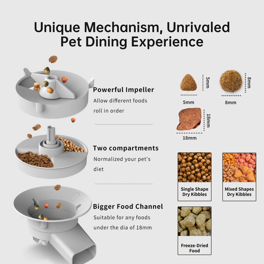 Wenhome Automatic Pet Feeder 3L