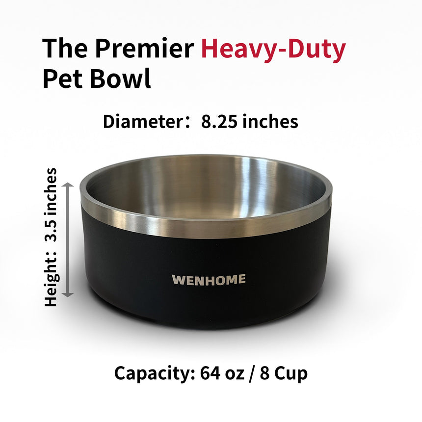 64 oz Heavy Duty Pet Food Bowl